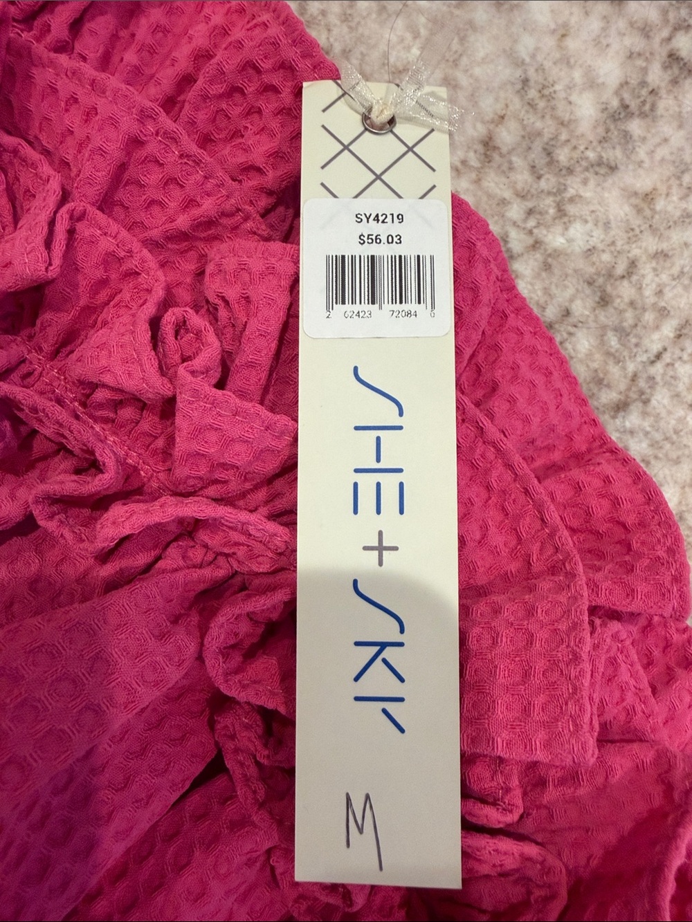 Pink Ruffle Mini Dress - Picture 2 of 3